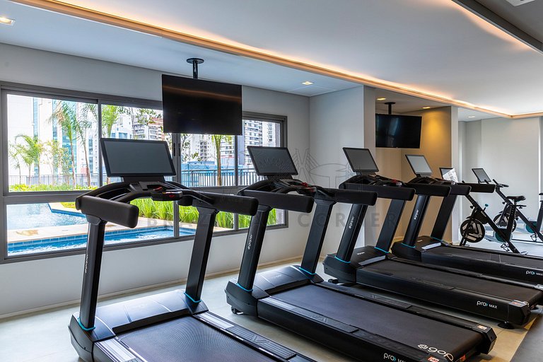 Moderno c/ AC, piscina e próx ao parque Ibirapuera