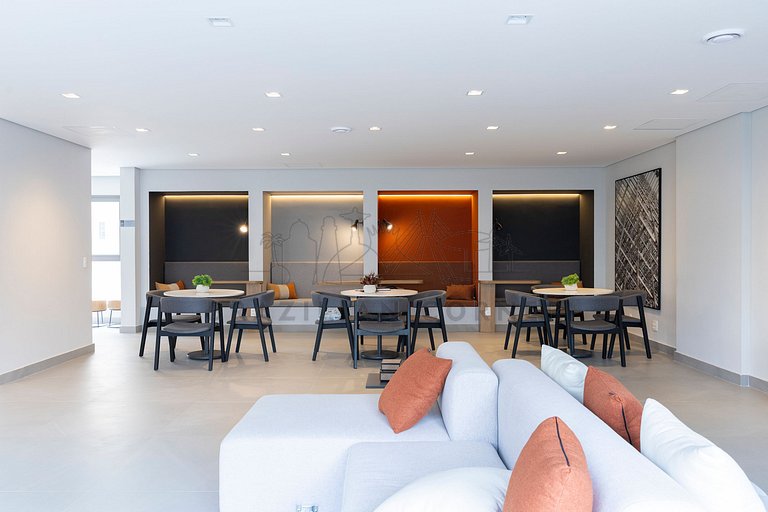 Moderno c/ AC, piscina e próx ao parque Ibirapuera