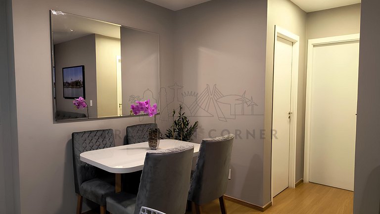 Near Arena MRV with parking and 2 bedrooms