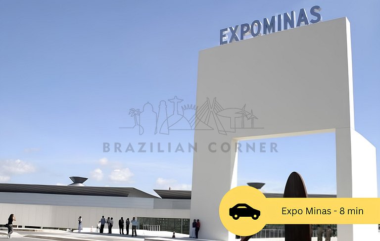 Próximo à Arena MRV com vaga e 2 quartos