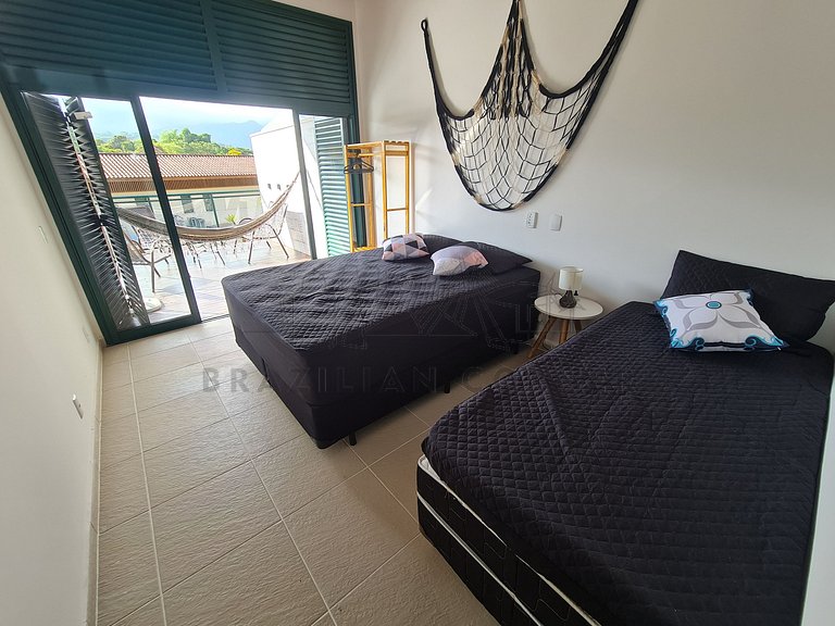 4 Bedrooms with Pool and AC at Praia do Una