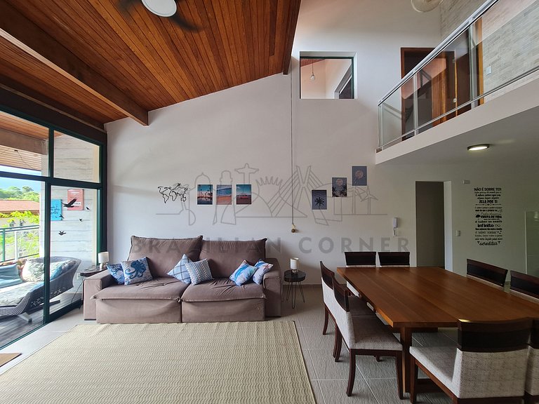 4 Bedrooms with Pool and AC at Praia do Una