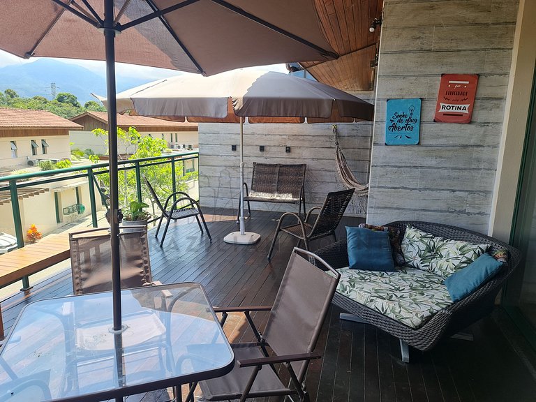 4 Quartos com piscina e AC na Praia do Una