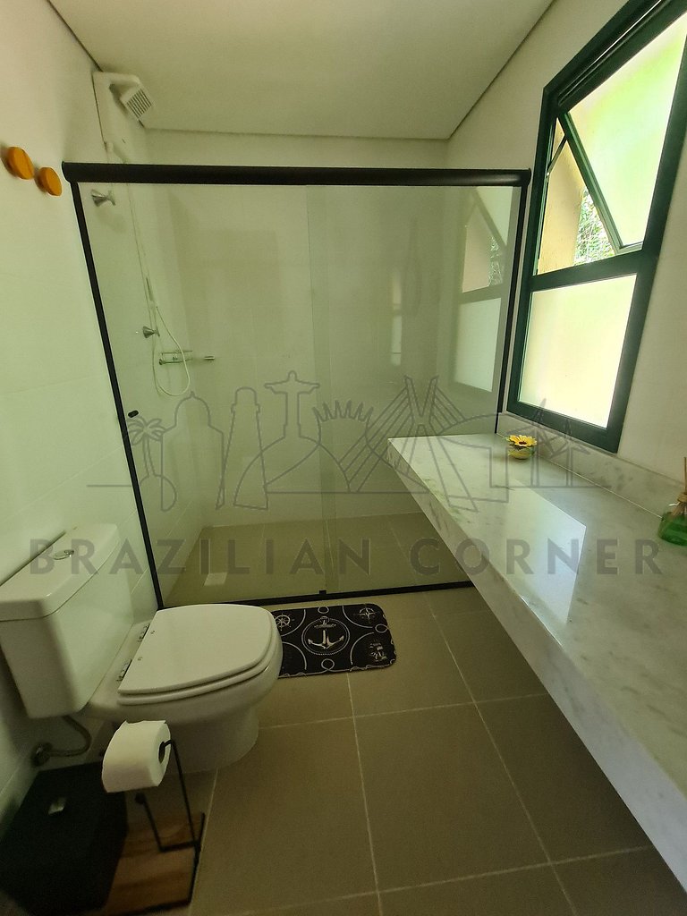 4 Quartos com piscina e AC na Praia do Una