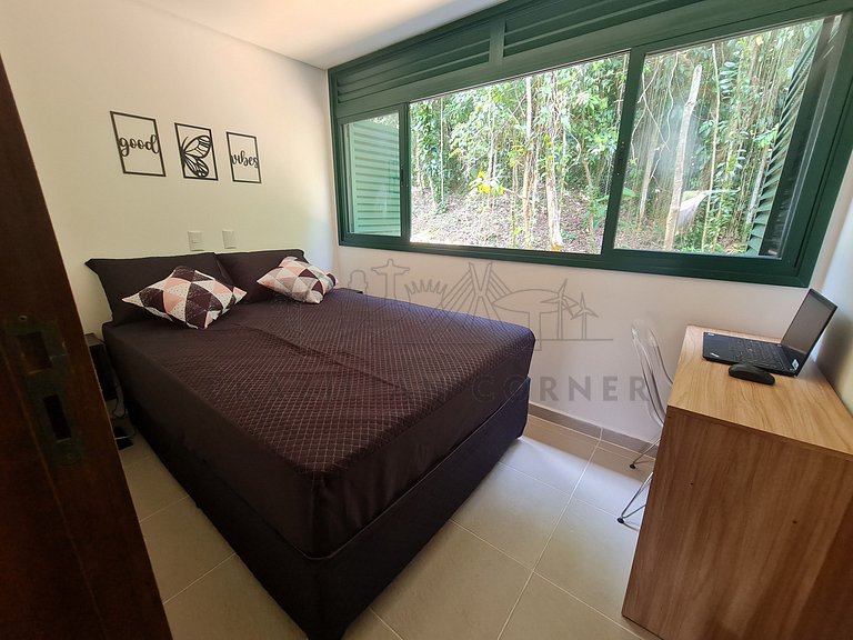 4 Quartos com piscina e AC na Praia do Una