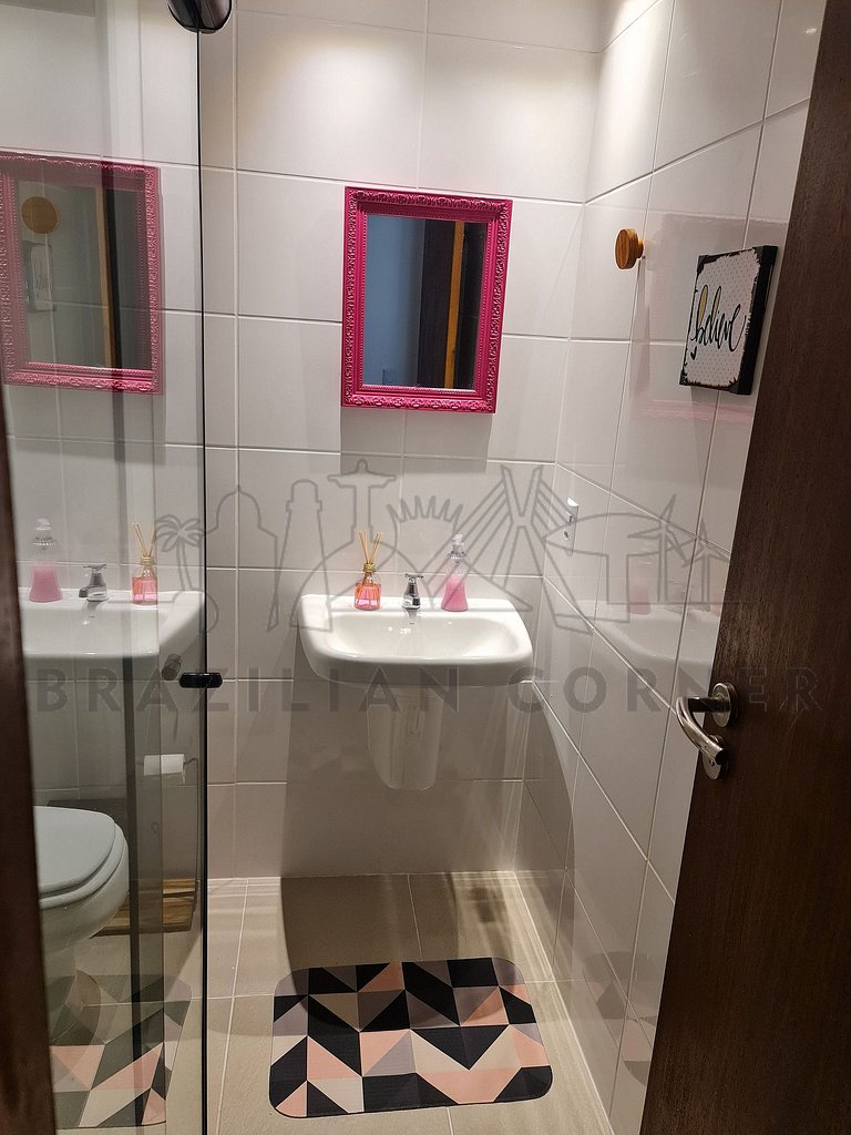 4 Quartos com piscina e AC na Praia do Una