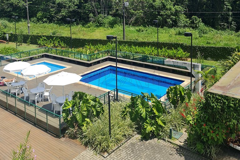 4 Quartos com piscina e AC na Praia do Una