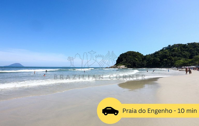 4 Bedrooms with Pool and AC at Praia do Una