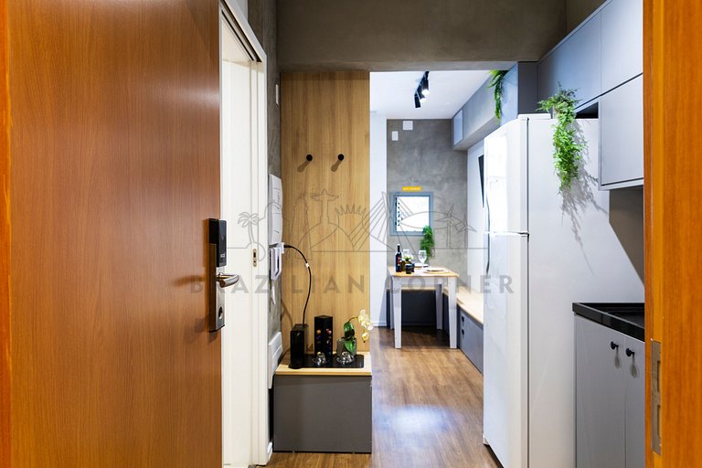 Estúdio moderno e charmoso em Pinheiros