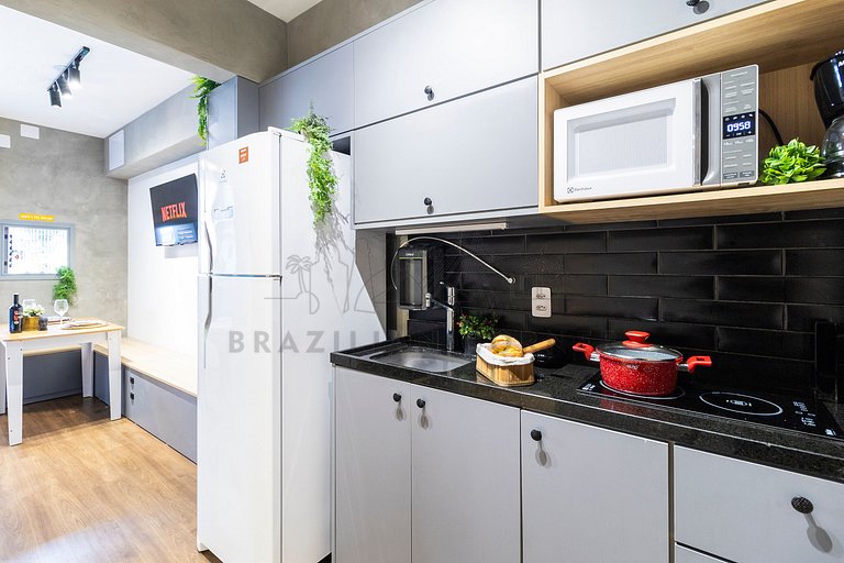 Modern and charming studio in Pinheiros