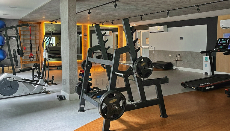 Modern with air-conditioning, pool and gym