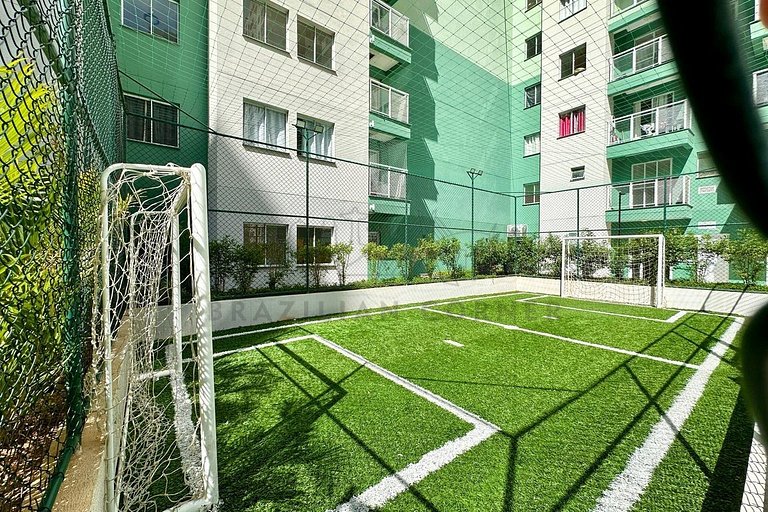 Modern with air-conditioning, pool and gym