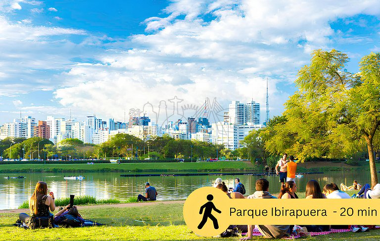 Moderno e tecnológico c/ AC, piscina e academia