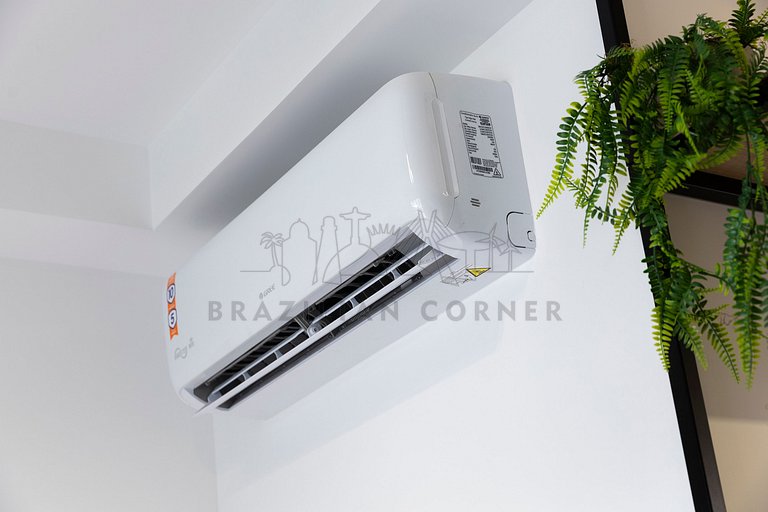 Modern in Vila Mariana with AC and Queen Bed