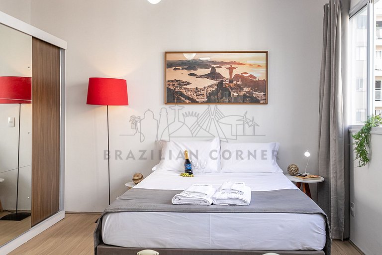 Modern with air-conditioning, pool and gym