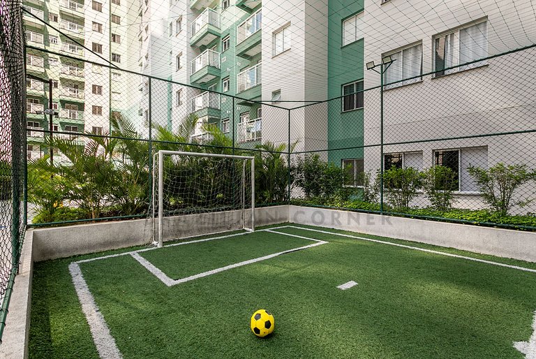 Modern with air-conditioning, pool and gym