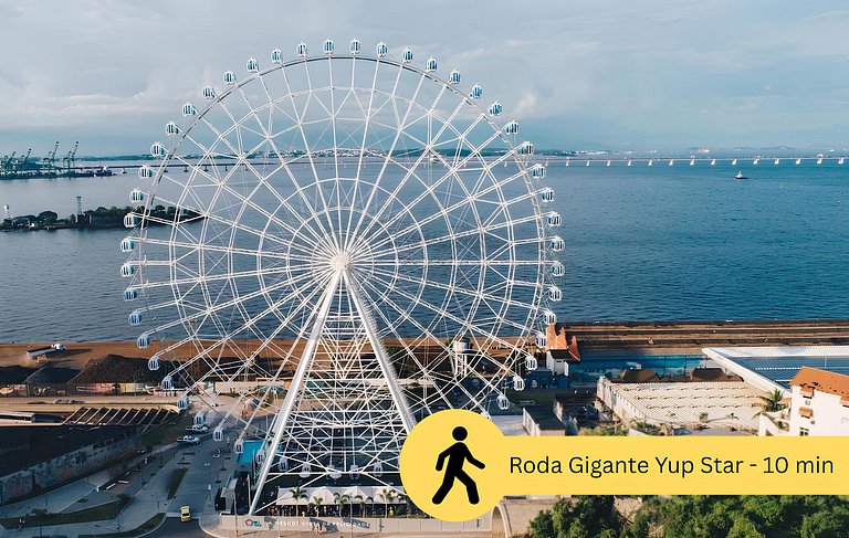 Moderno com ar- condicionado, piscina e academia