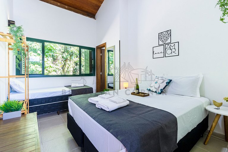 4 Bedrooms with Pool and AC at Praia do Una