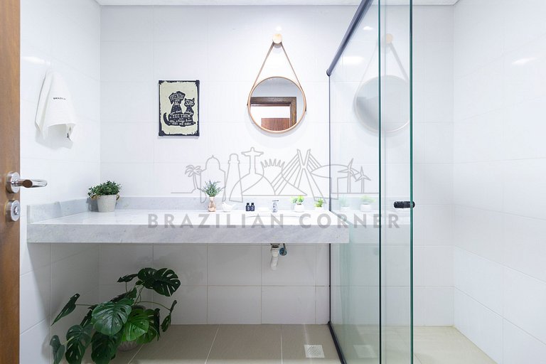 4 Quartos com piscina e AC na Praia do Una