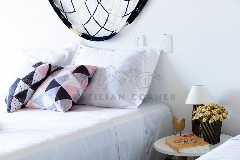 4 Quartos com piscina e AC na Praia do Una