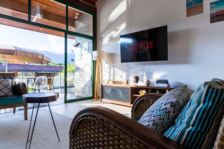 4 Bedrooms with Pool and AC at Praia do Una