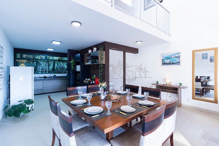 4 Bedrooms with Pool and AC at Praia do Una