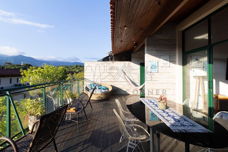 4 Quartos com piscina e AC na Praia do Una