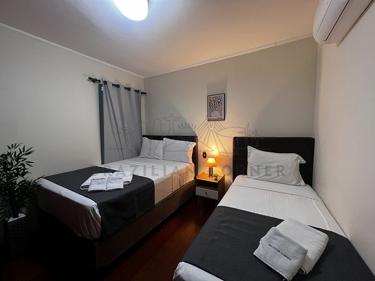 4-Bedroom House with Air Conditioning in Ipiranga