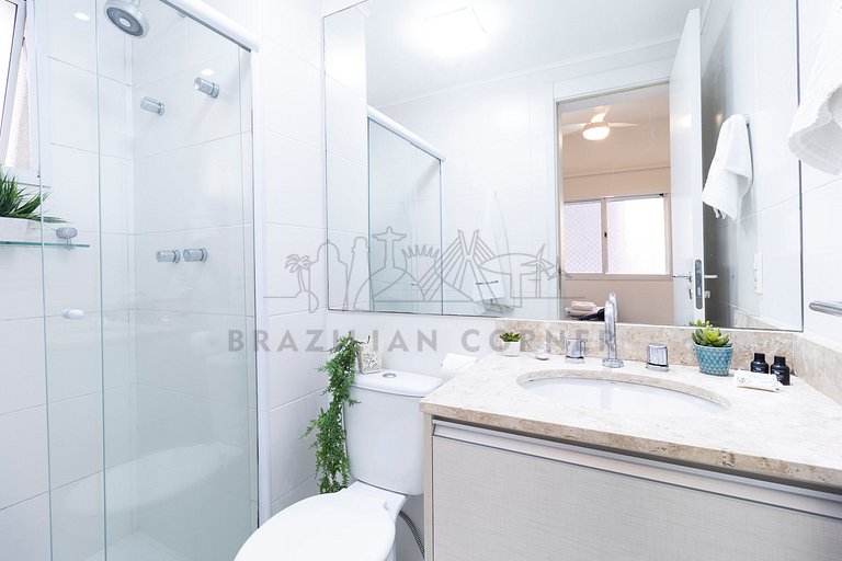 3 Quartos,2 Piscinas, AC, 2 vagas|Brazilian Corner