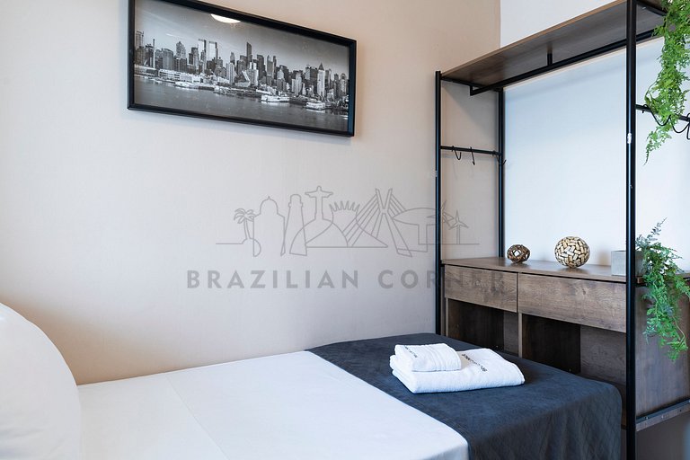 3 Quartos,2 Piscinas, AC, 2 vagas|Brazilian Corner