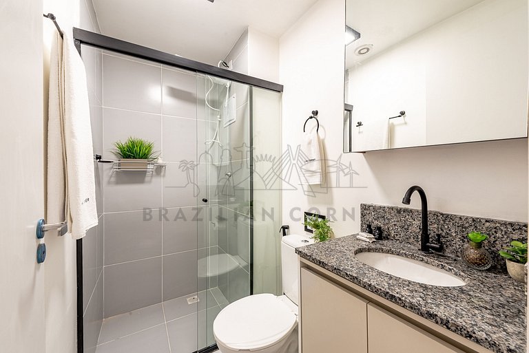 Modern Apartment with Air Conditioning and Gym