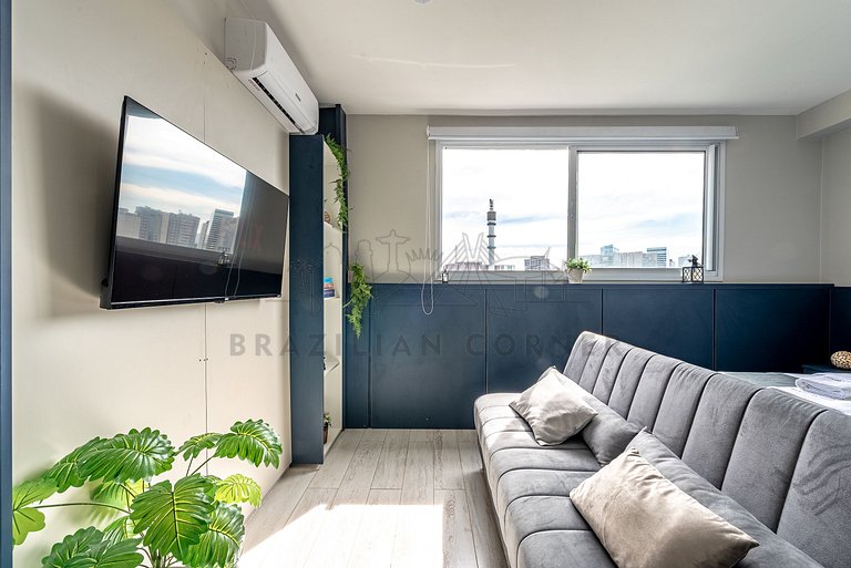 Modern Apartment with Air Conditioning and Gym