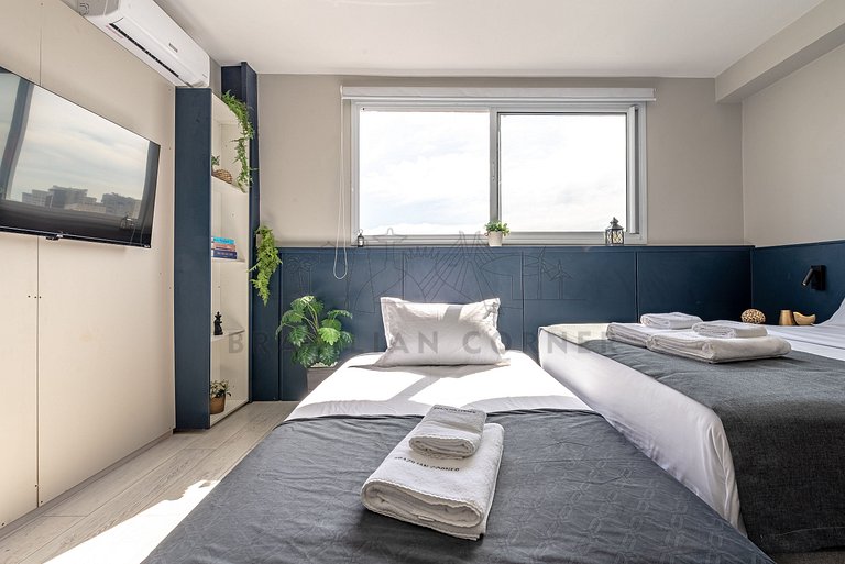 Modern Apartment with Air Conditioning and Gym