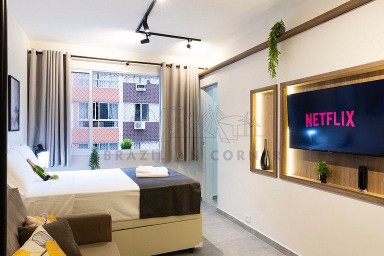 Seafront, Canal 4, cozy with Air Conditioning