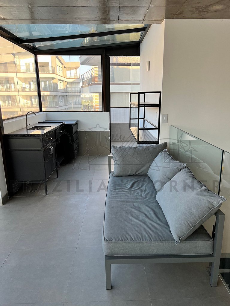 Cobertura Duplex com vista incrível, Ofurô e AC
