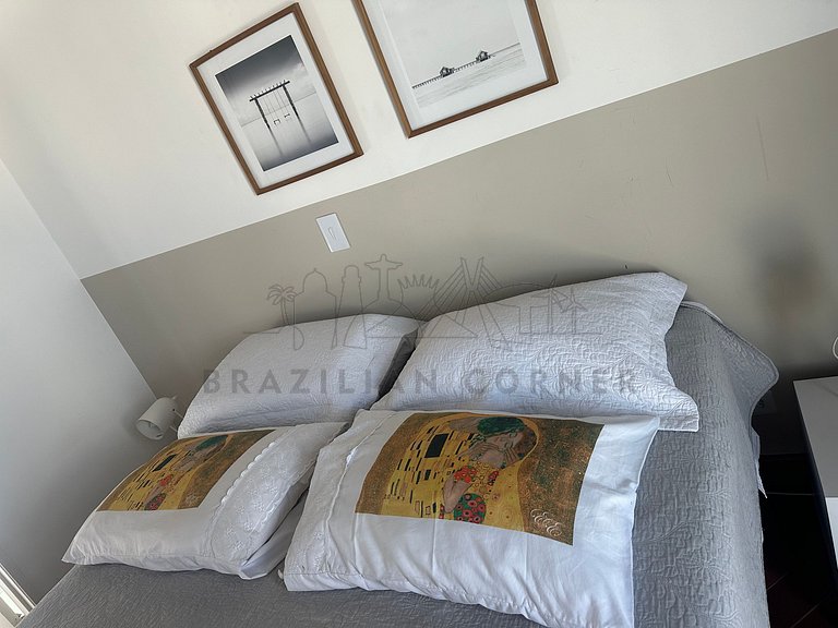 Cobertura Duplex com vista incrível, Ofurô e AC