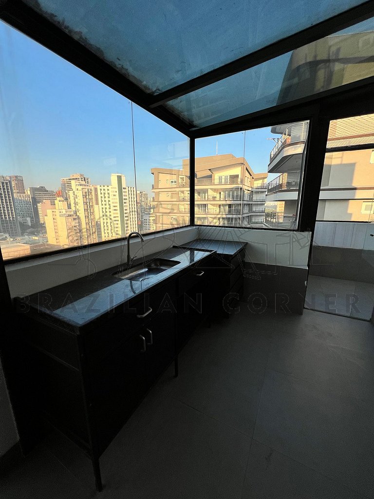 Cobertura Duplex com vista incrível, Ofurô e AC