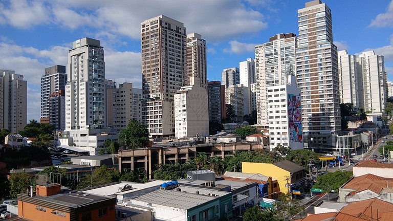 Vista incrível com AC próximo ao Nubank Parque