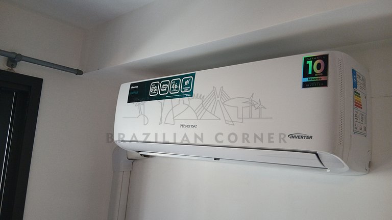 Vista incrível com AC próximo ao Nubank Parque