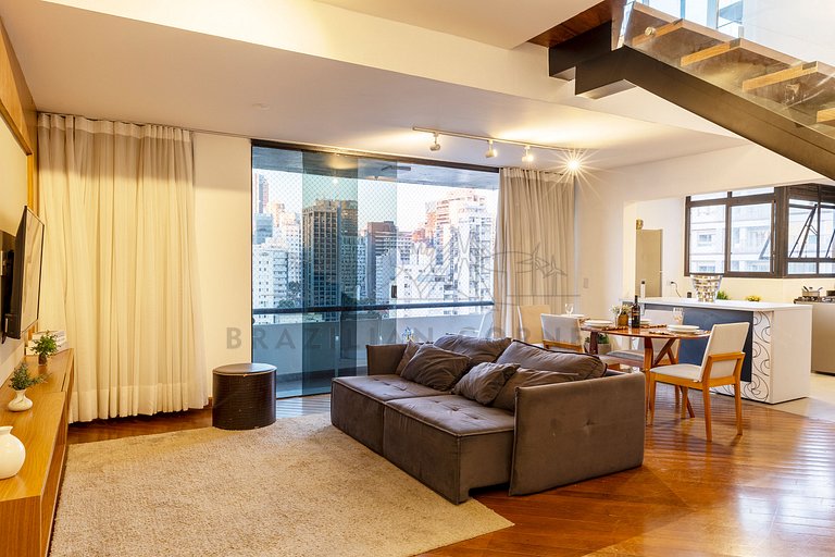Penthouse Duplex with amazing view, Hot Tub and AC