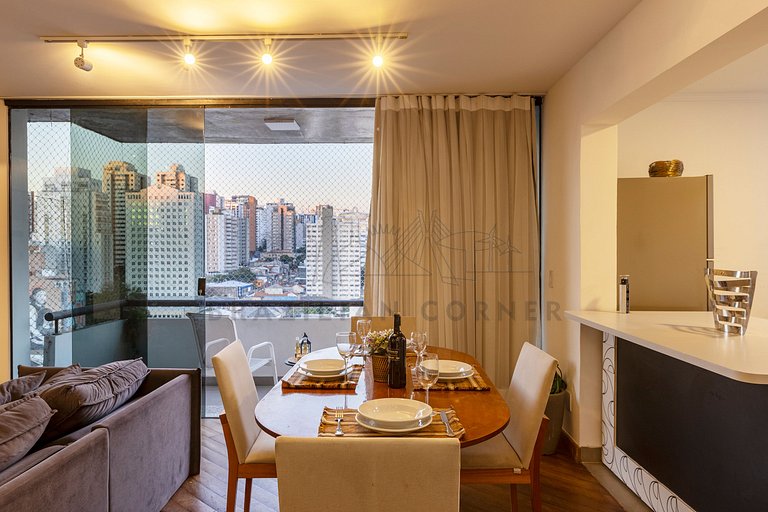 Cobertura Duplex com vista incrível, Ofurô e AC
