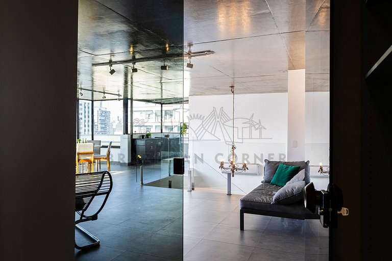 Cobertura Duplex com vista incrível, Ofurô e AC
