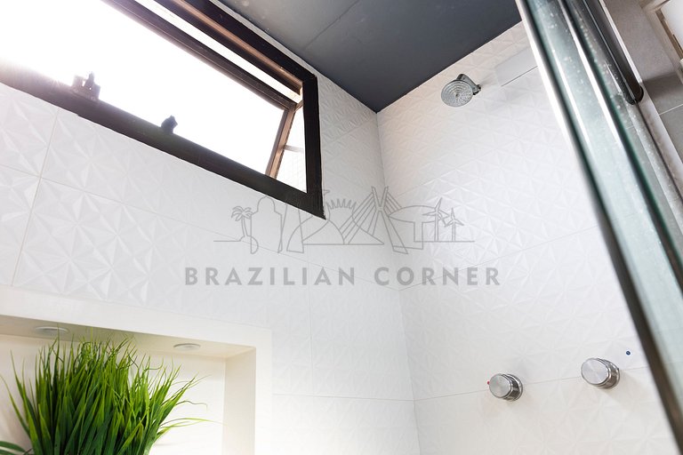 Cobertura Duplex com vista incrível, Ofurô e AC
