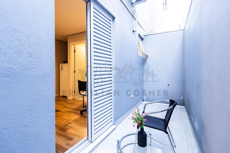Balcony, AC, Canal 3, Vila Belmiro, Beach