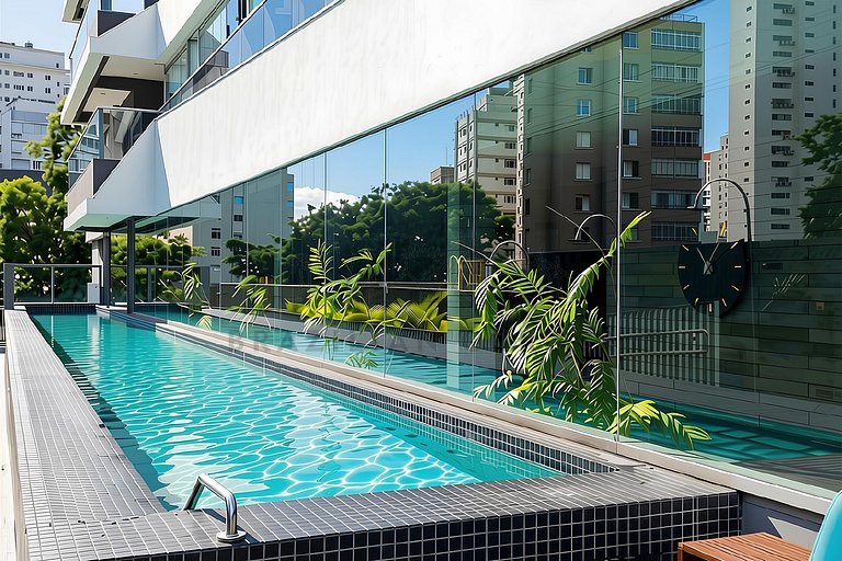 Charming studio in Pinheiros with Gym, Pool ans AC