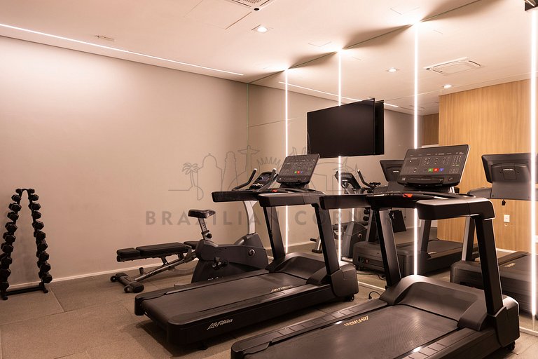 Next to Nubank Parque with AC and incredible view