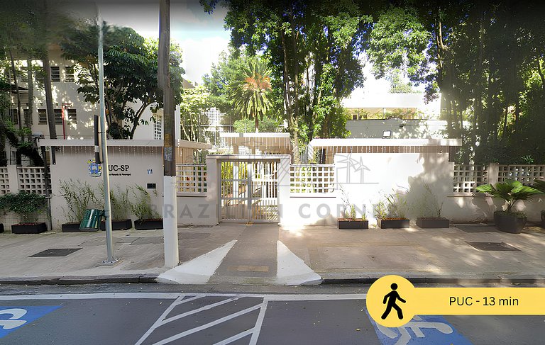 Next to Nubank Parque with AC and incredible view
