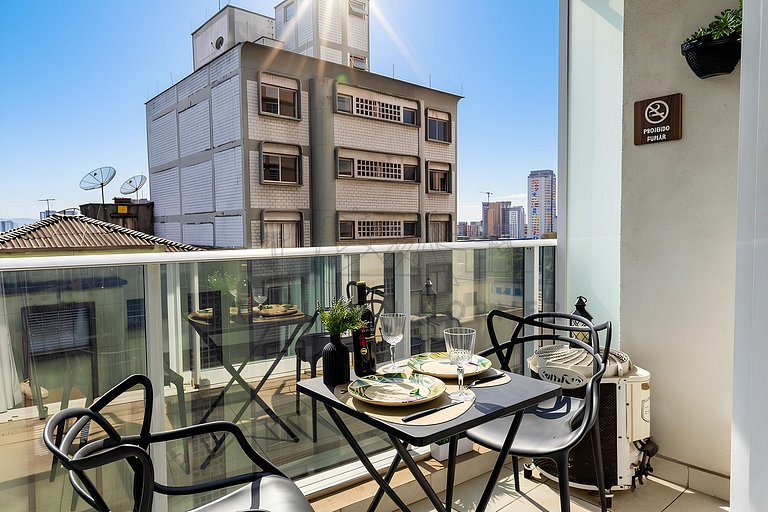 Moderno c/ ar condicionado, piscina e academia