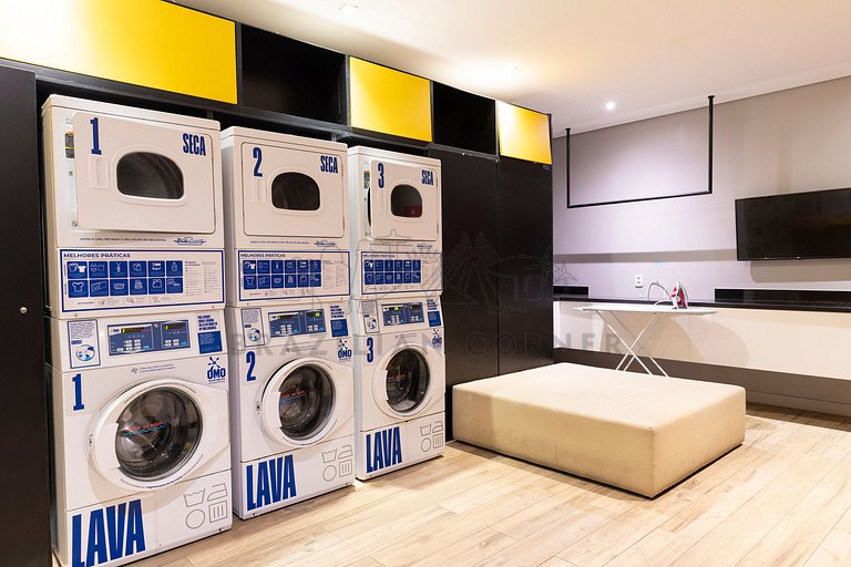 Moderno c/ ar condicionado, piscina e academia
