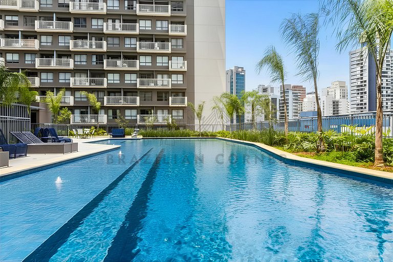 Moderno c/ AC, piscina e próx ao parque Ibirapuera